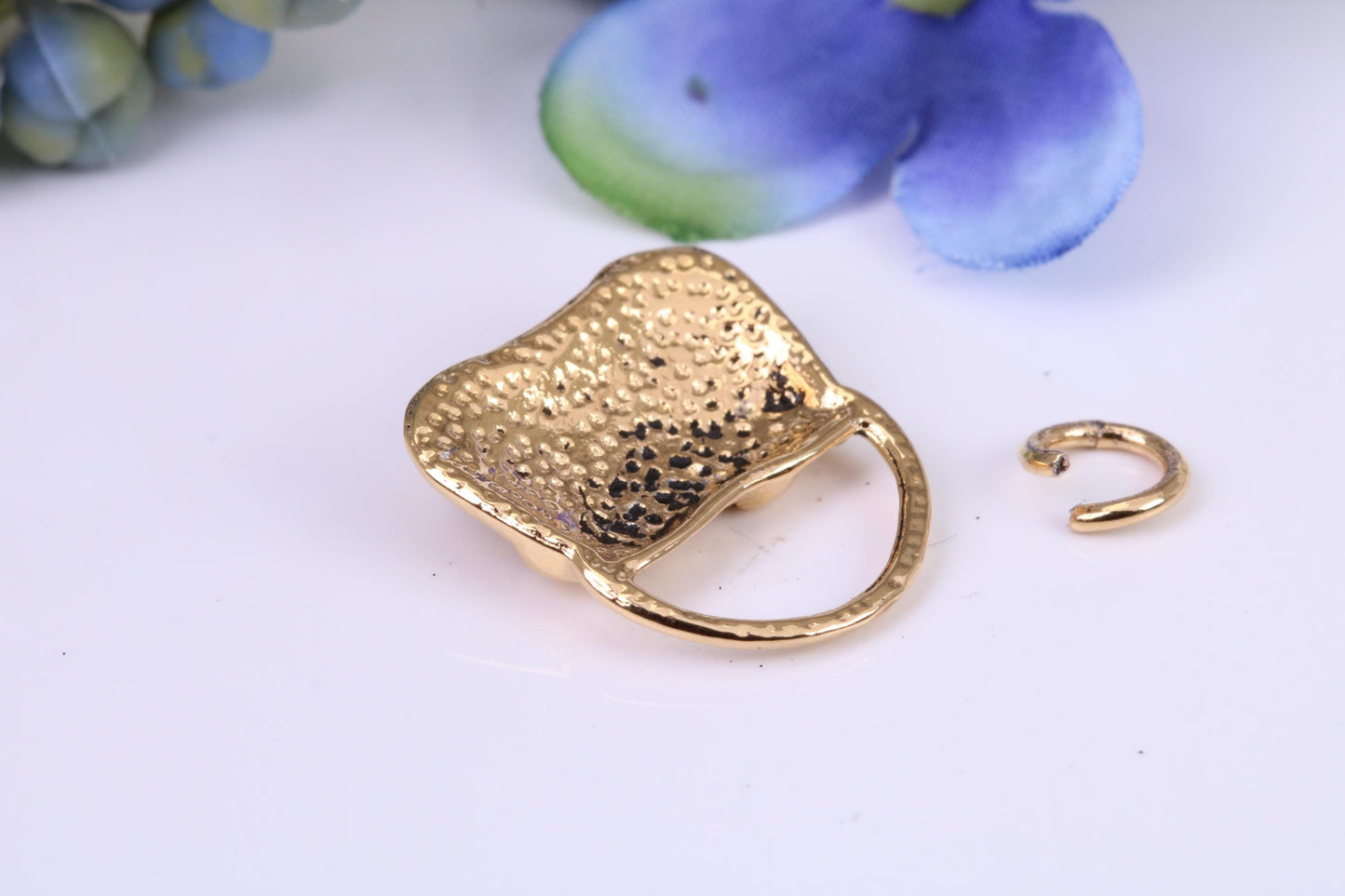Handbag Charm, Traditional Charm, Made from Solid Cast Yellow Gold, British Hallmarked