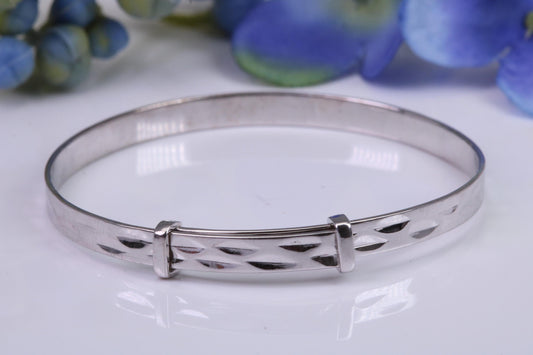 Childs Solid Silver Expanding Bangle
