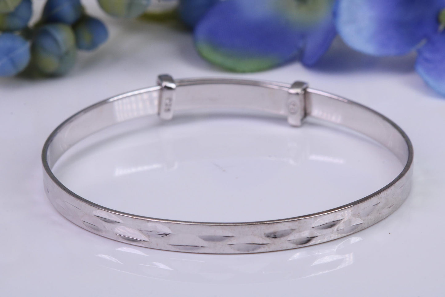 Childs Solid Silver Expanding Bangle