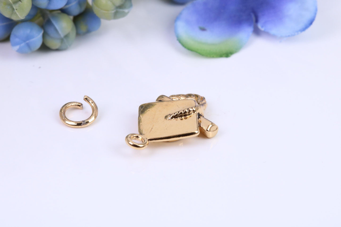 Mortar Hat, Graduation Hat Charm, Graduation Cap Charm, Charm, Made from your choice of Precious Metals, British Hallmarked