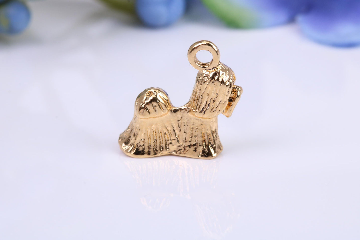 Dog Charm, Traditional Charm, Made from Solid Yellow Gold, British Hallmarked