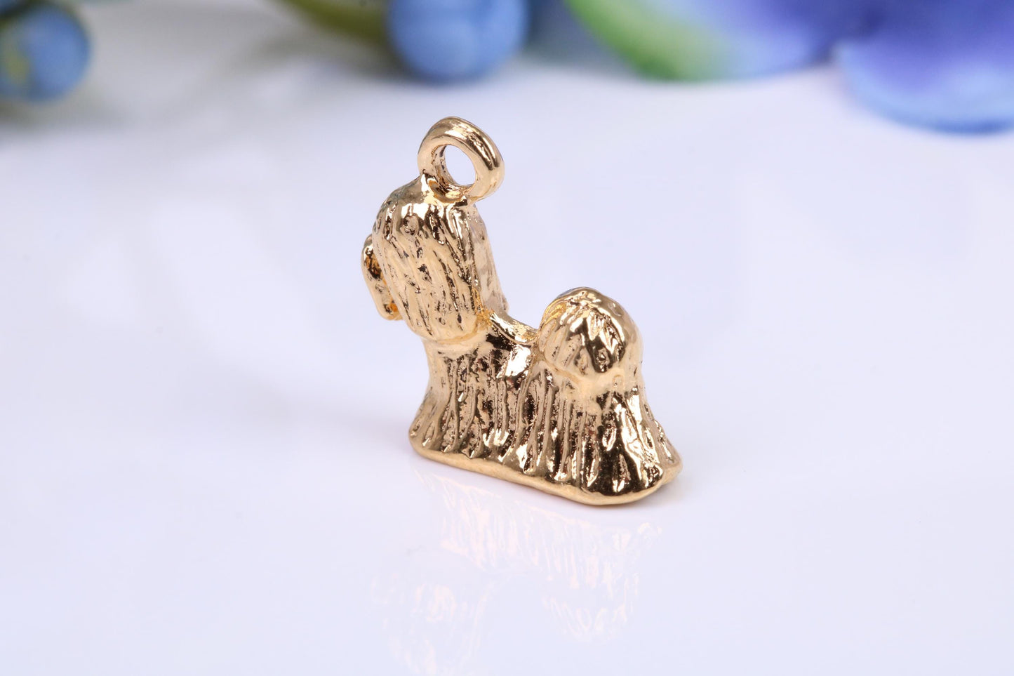 Dog Charm, Traditional Charm, Made from Solid Yellow Gold, British Hallmarked