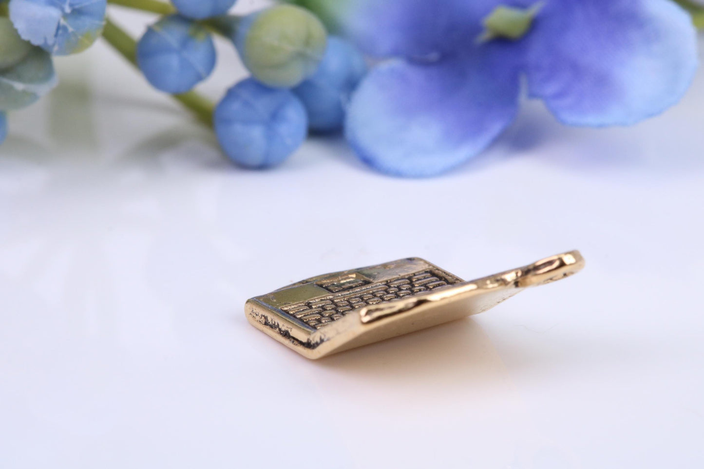 Laptop Charm, Traditional Charm, Made from Solid Yellow Gold, British Hallmarked