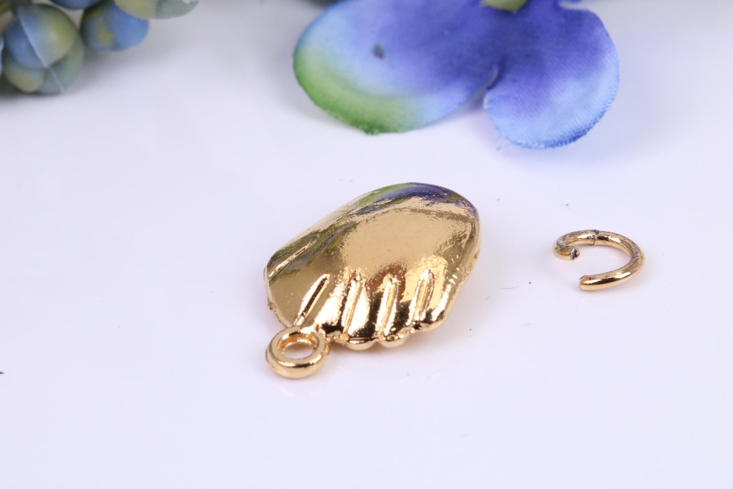 Baseball Glove and Ball Charm, Traditional Charm, Made from Solid Cast Yellow Gold, British Hallmarked