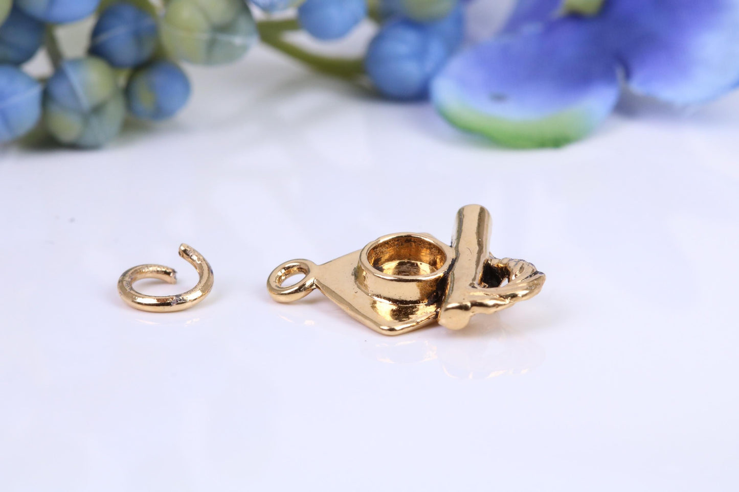 Mortar Hat, Graduation Hat Charm, Graduation Cap Charm, Charm, Made from your choice of Precious Metals, British Hallmarked
