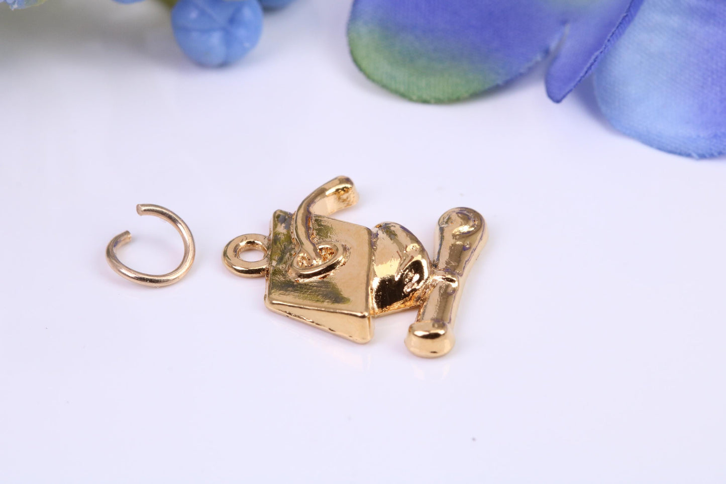 Mortar Hat, Graduation Hat Charm, Graduation Cap Charm, Charm, Made from your choice of Precious Metals, British Hallmarked