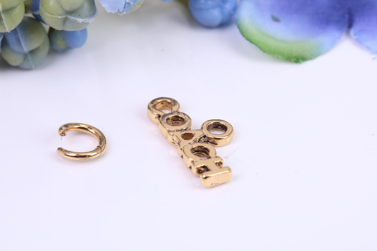 Sports Coach Charm, Made from Solid Cast Yellow Gold, British Hallmarked