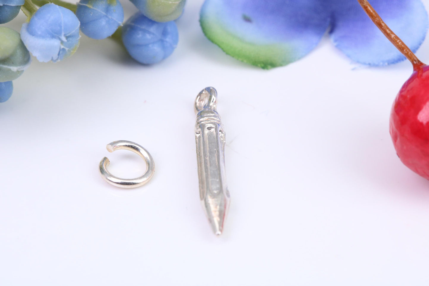 Centre Punch Tool Charm, Made from Solid Cast Silver