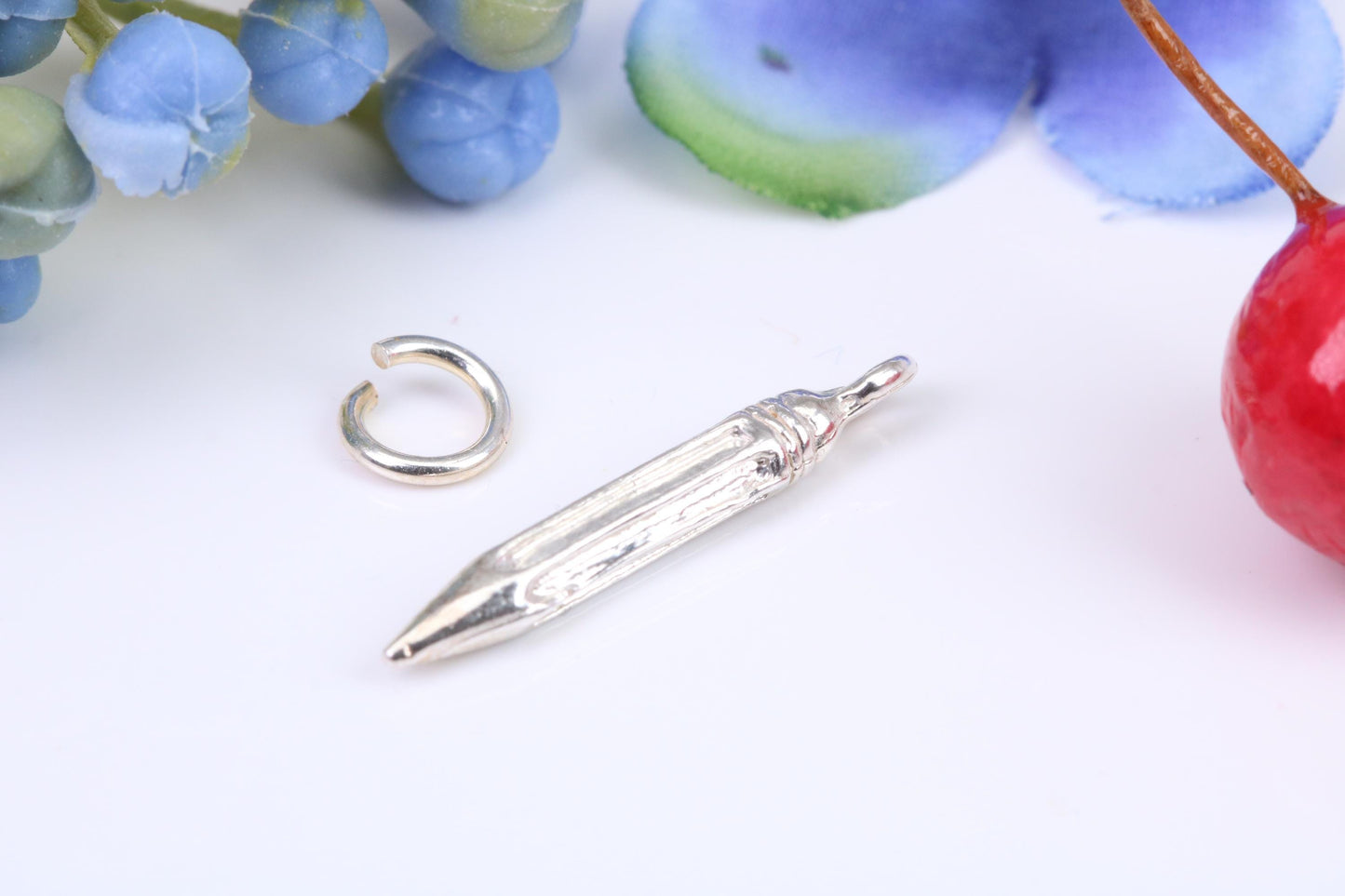 Centre Punch Tool Charm, Made from Solid Cast Silver