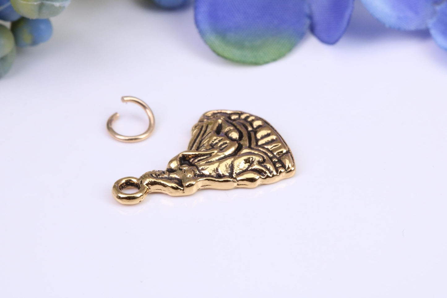 Princess Charm, Made from Solid Cast Yellow Gold, British Hallmarked