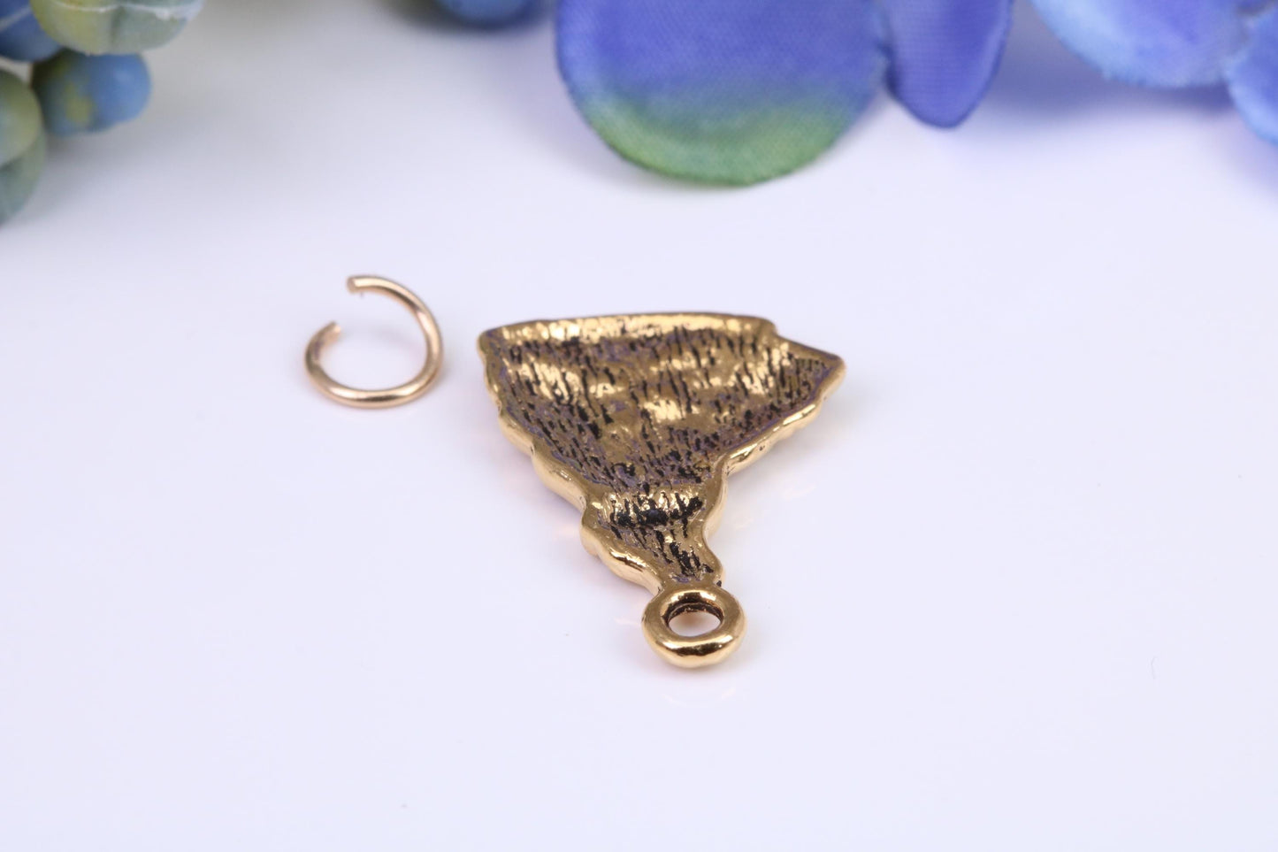 Princess Charm, Made from Solid Cast Yellow Gold, British Hallmarked