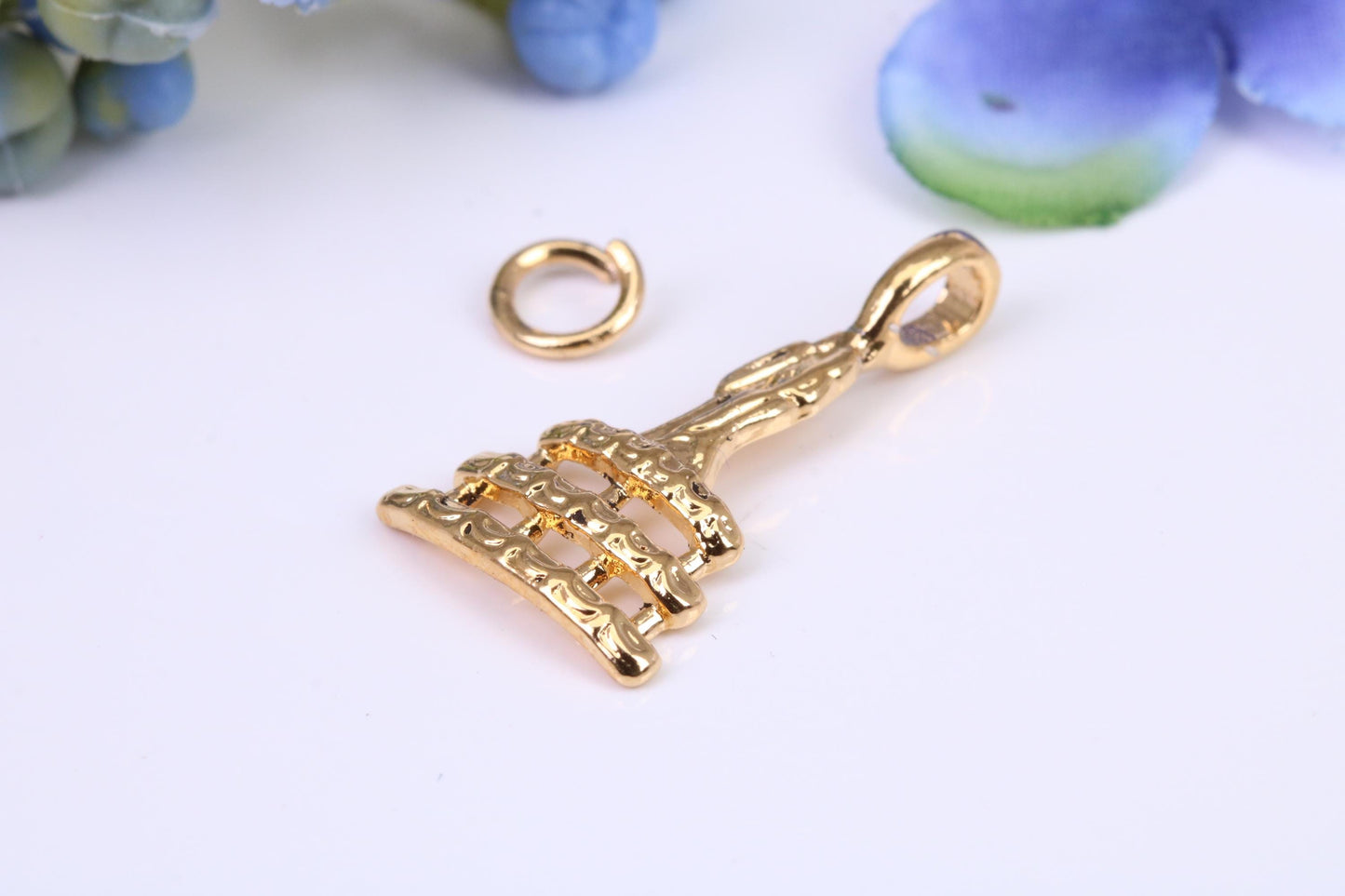 Wedding Cake Charm, Made from Solid Cast Yellow Gold, British Hallmarked