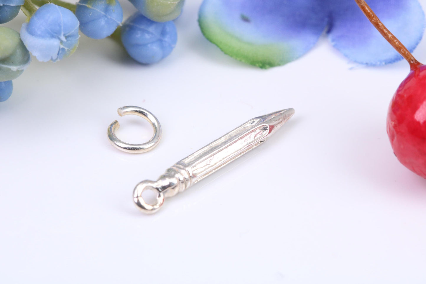 Centre Punch Tool Charm, Made from Solid Cast Silver