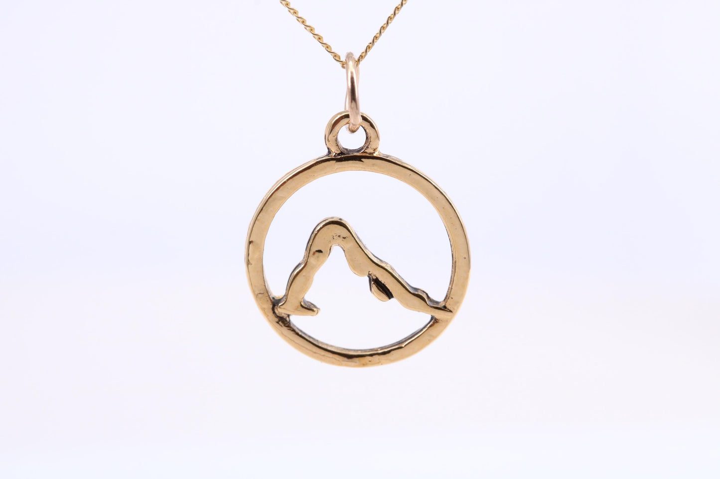 Yoga Necklace, Made from Solid Cast Yellow Gold, British Hallmarked