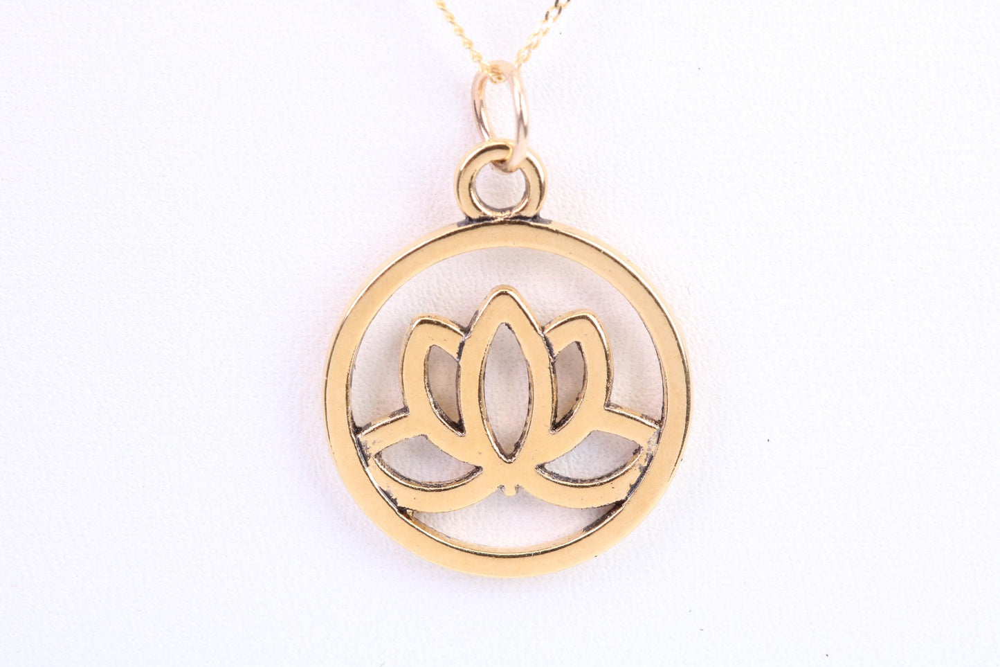 Yoga Necklace, Made from Solid Cast Yellow Gold, British Hallmarked
