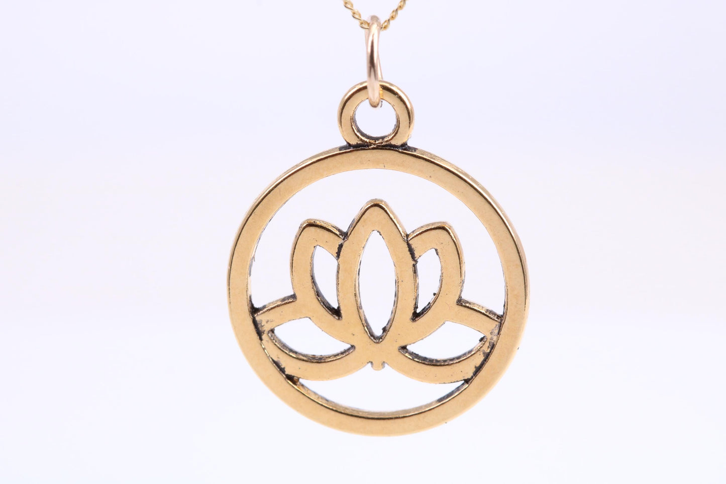 Yoga Necklace, Made from Solid Cast Yellow Gold, British Hallmarked