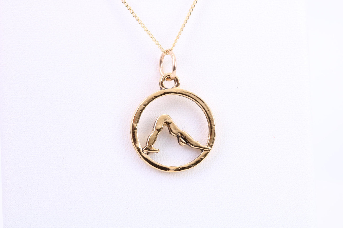 Yoga Necklace, Made from Solid Cast Yellow Gold, British Hallmarked