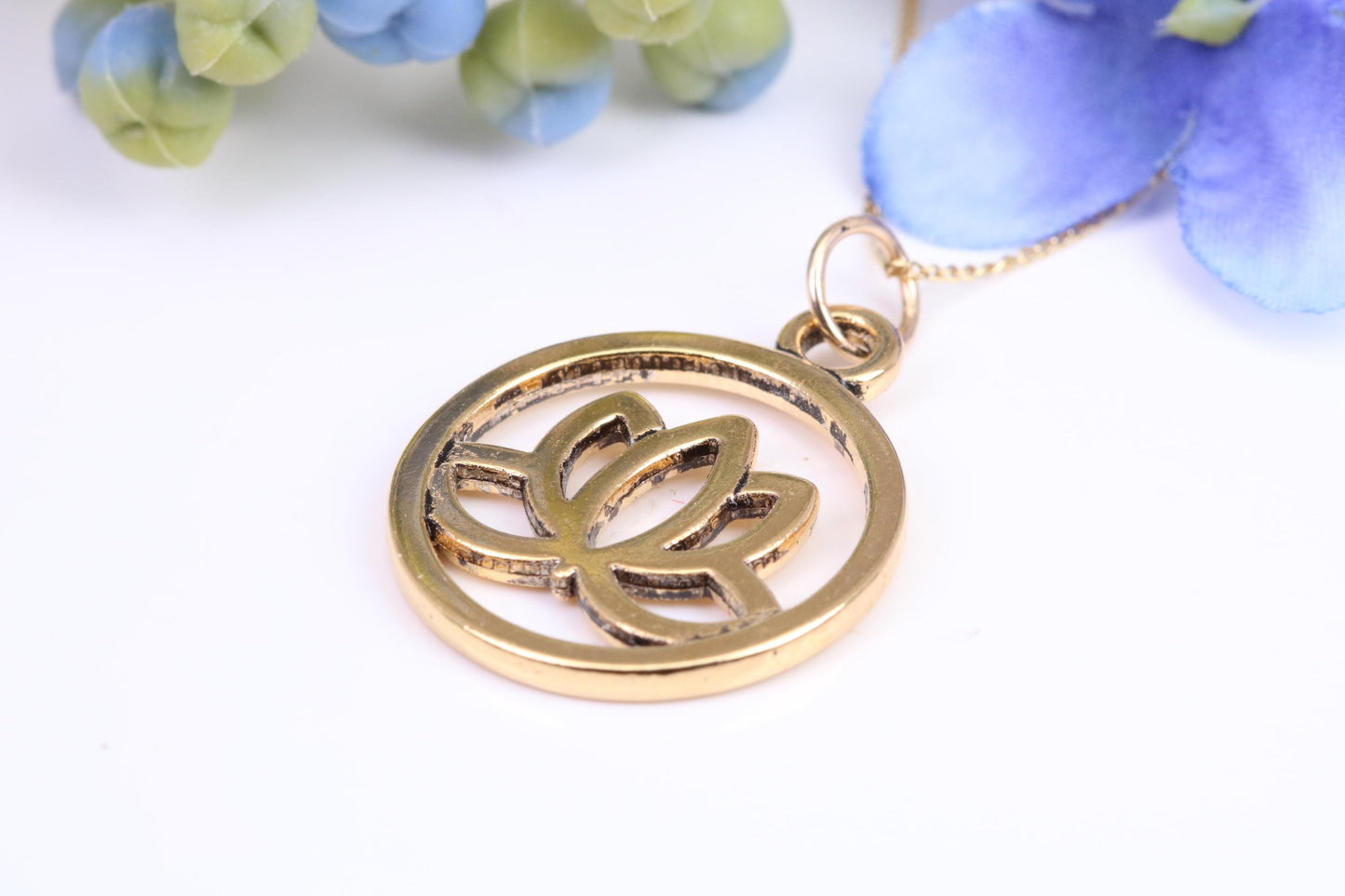 Yoga Necklace, Made from Solid Cast Yellow Gold, British Hallmarked