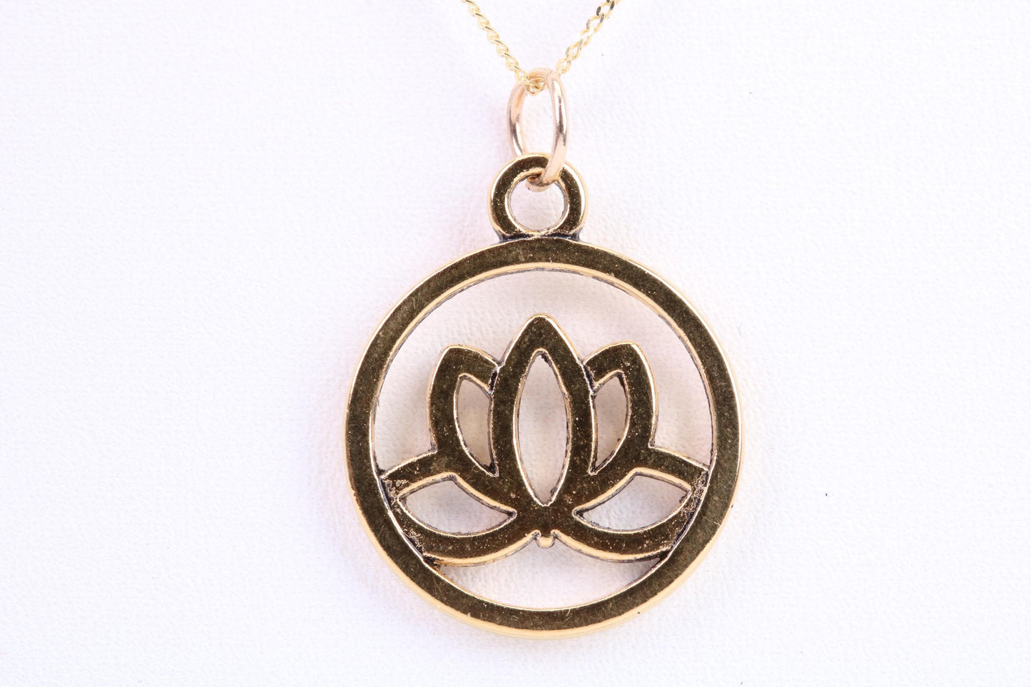 Yoga Necklace, Made from Solid Cast Yellow Gold, British Hallmarked