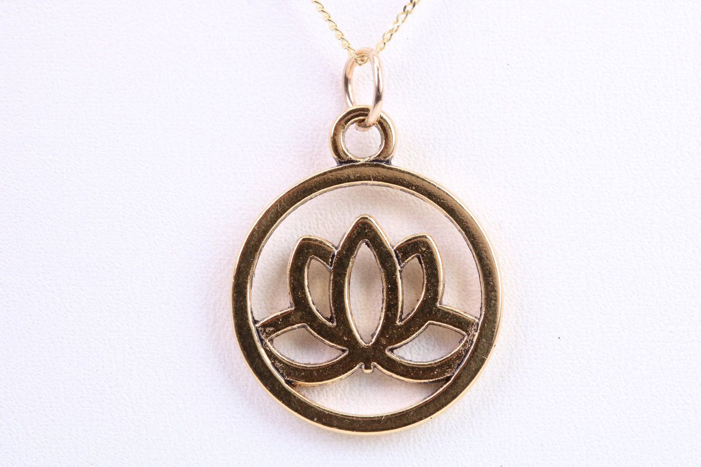 Yoga Necklace, Made from Solid Cast Yellow Gold, British Hallmarked