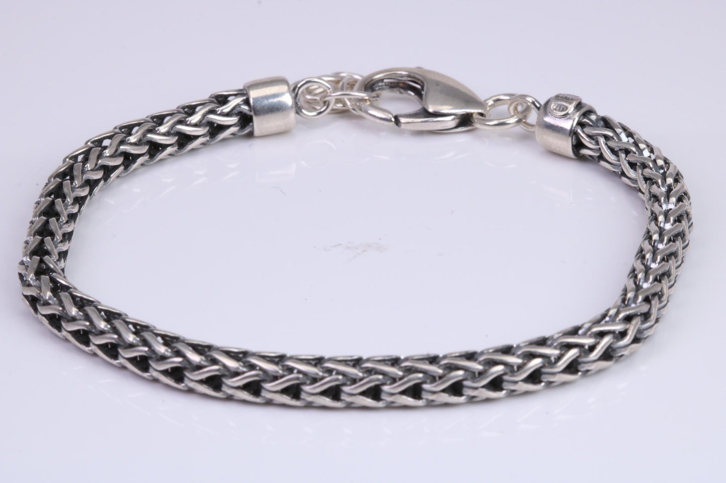 Cuban Bracelet, made from solid Sterling Silver, 8.50 Inches Long x 5 mm wide, British Hallmarked
