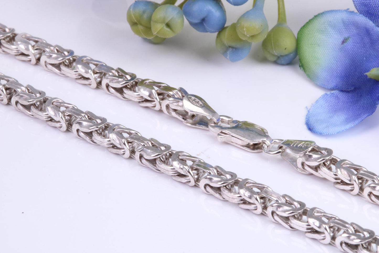 Chunky Cuban Necklace, Made from solid Cast Silver, 22 inches Long x 3.5 mm Wide