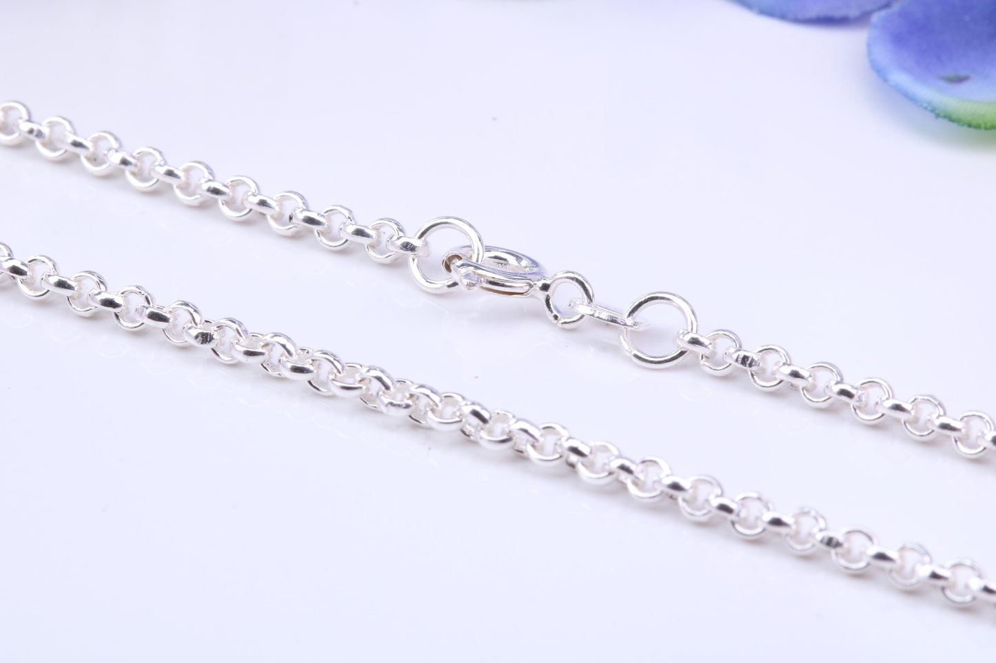 Large Hammered Finish 50 mm Long Chunky Cross, Complete with Silver Chain, Made From Solid Cast Silver, British Hallmarked