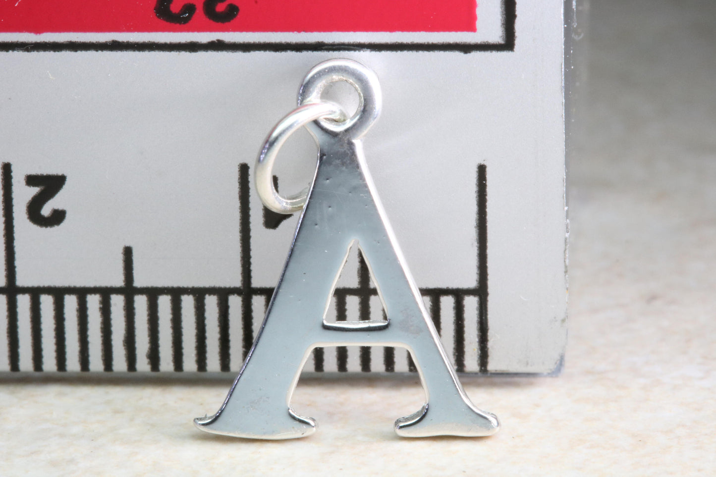 Silver Initial A Necklace