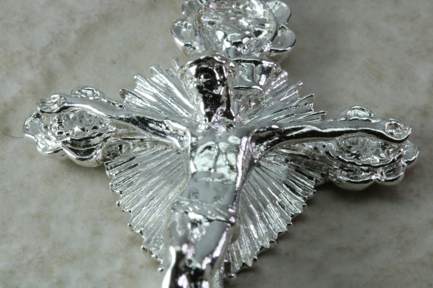 Large Sterling Silver Crucifix
