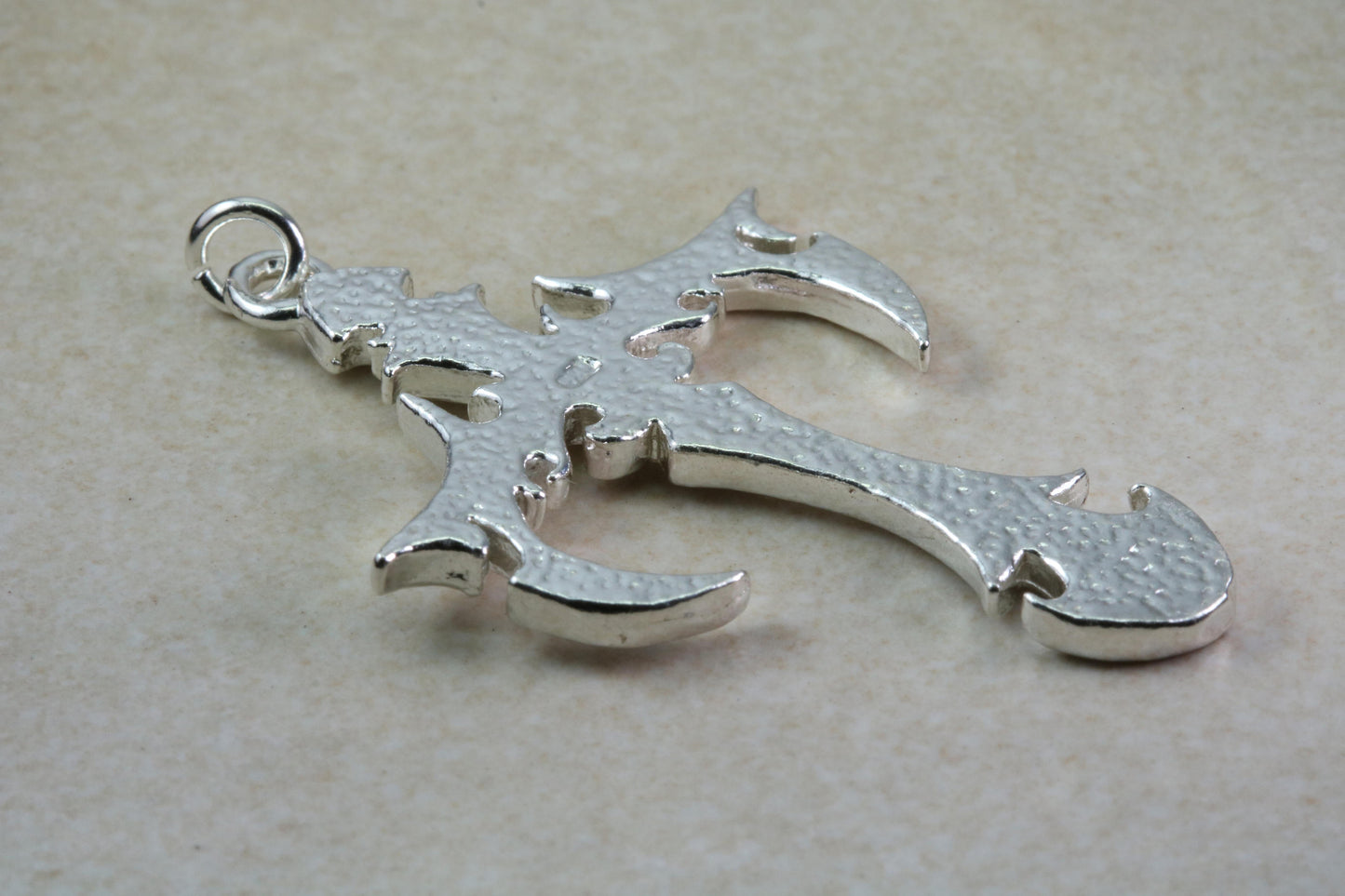 Large Chunky Sterling Silver Cross