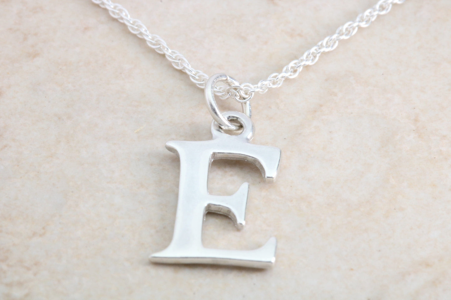 Silver Initial Necklace