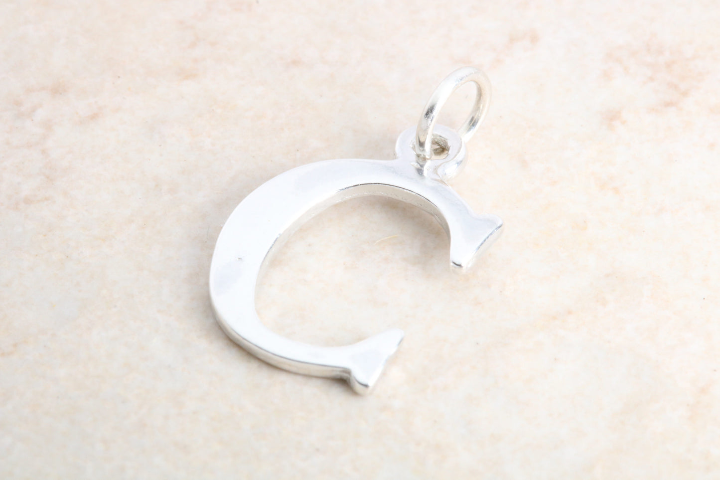 Silver Initial Charm