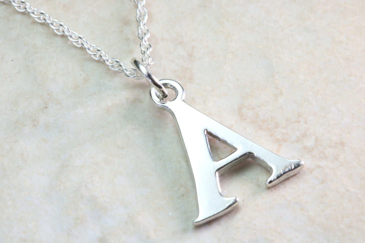 Silver Initial Necklace