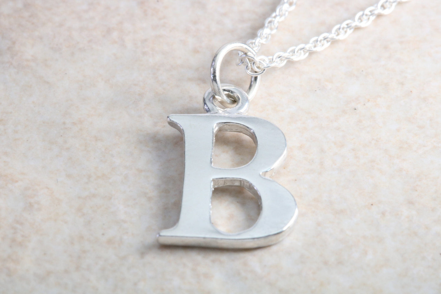 Silver Initial Necklace