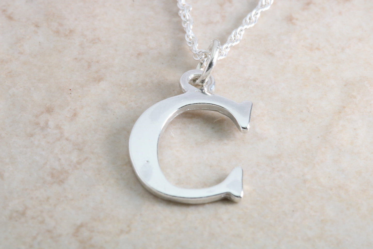 Silver Initial Necklace