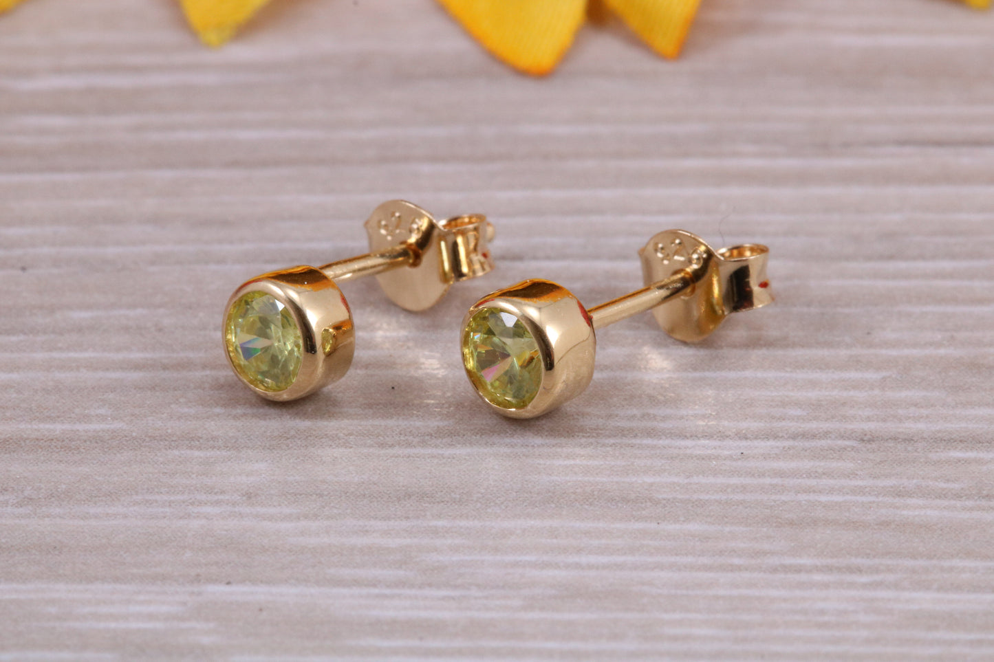 Sterling Silver Real Peridot Earrings and Matching Necklace