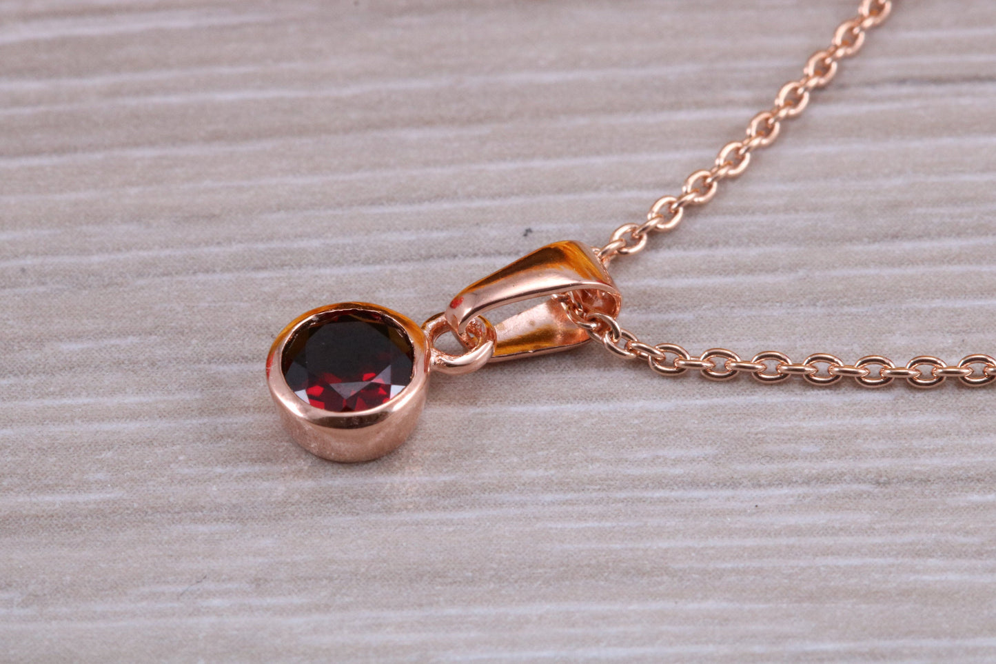 Sterling Silver Real Garnet Earrings and Matching Necklace