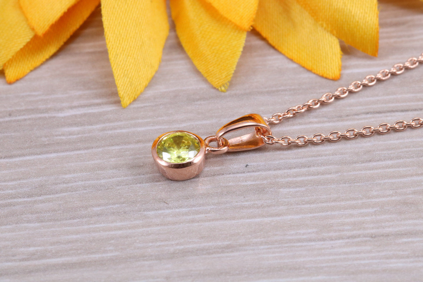 Sterling Silver Real Peridot Earrings and Matching Necklace