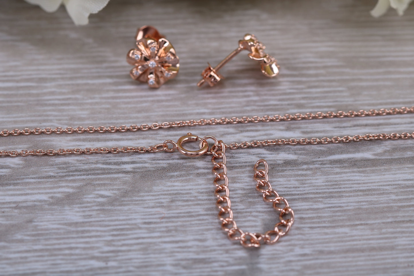 Sterling Silver Matching Earrings and Necklace