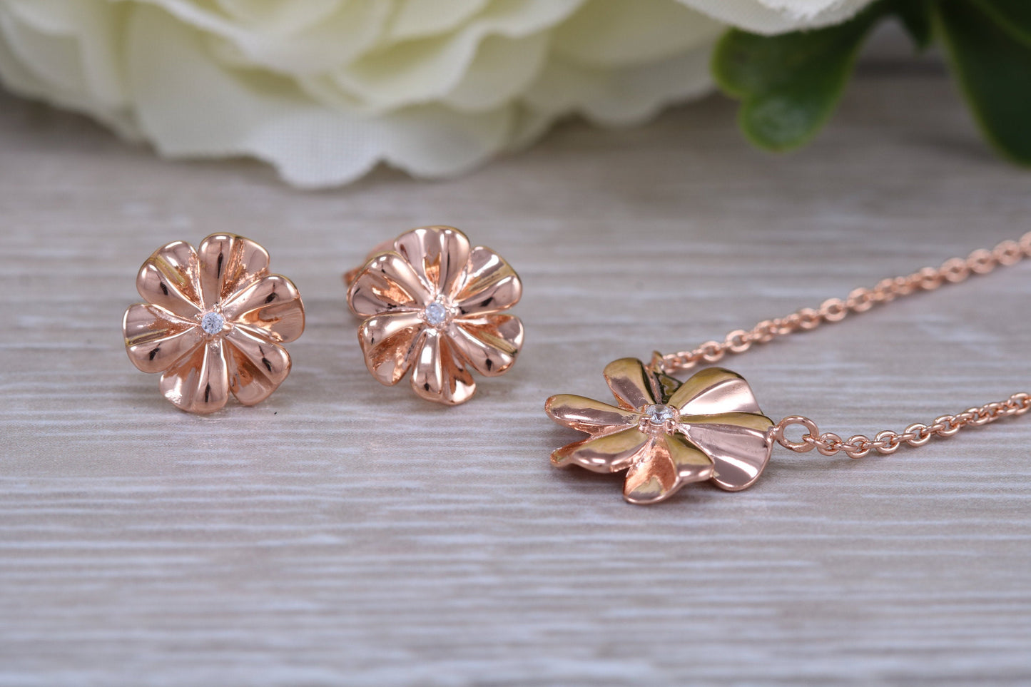 Sterling Silver Matching Earrings and Necklace