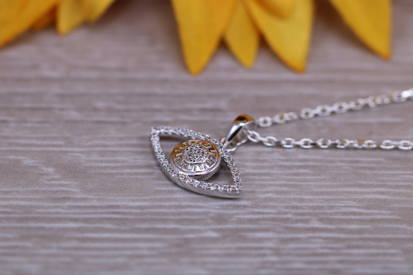 Sterling Silver Evil Eye Necklace