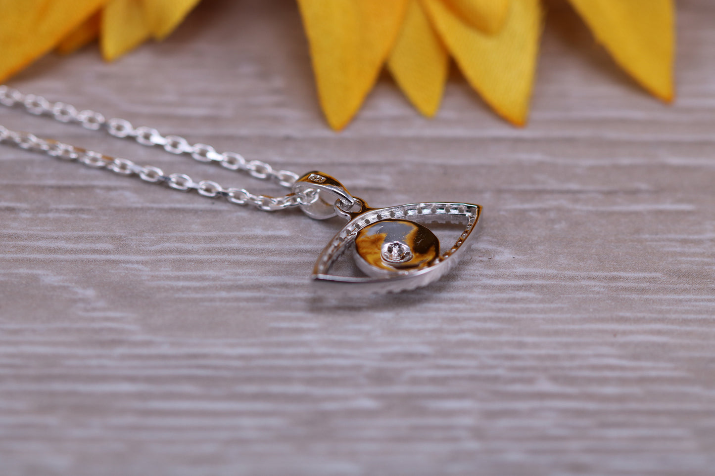 Sterling Silver Evil Eye Necklace