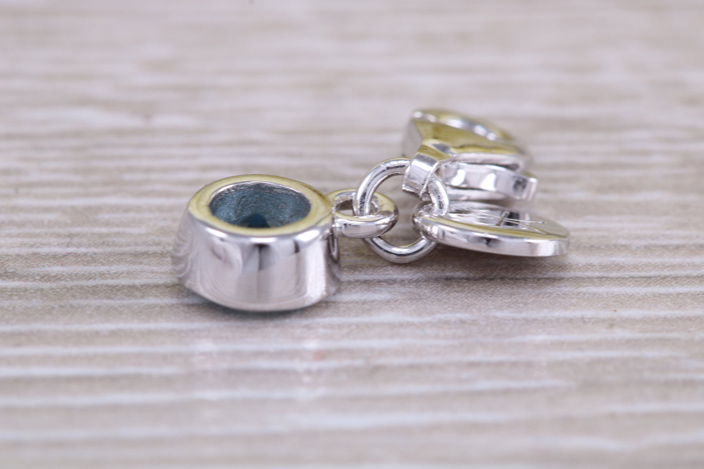 Sterling Silver Aquamarine Birthstone Charm