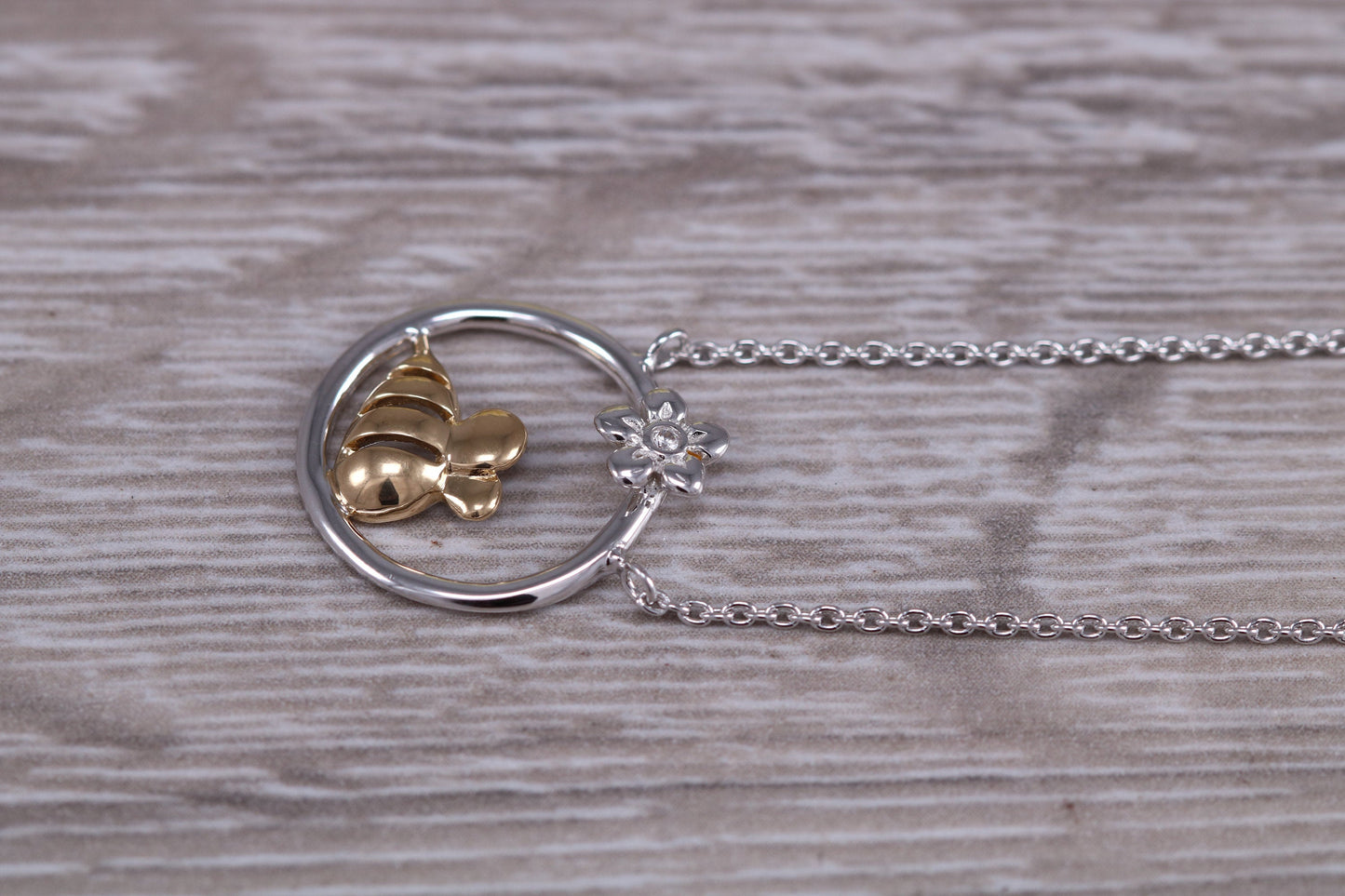 Sterling Silver Bumble Bee Necklace
