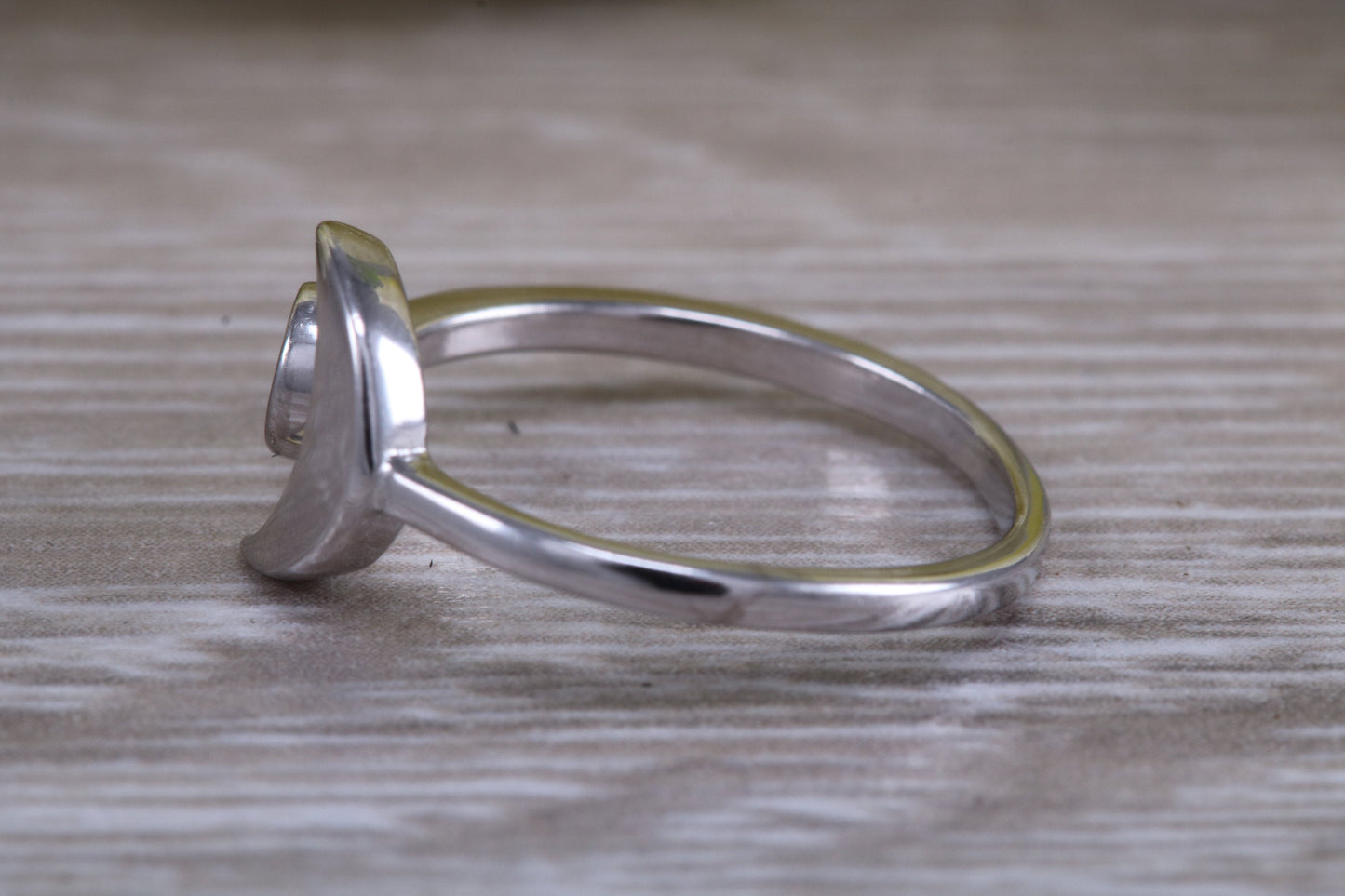 Opal ring, solid sterling silver ring further rhodium plated for that platinum look