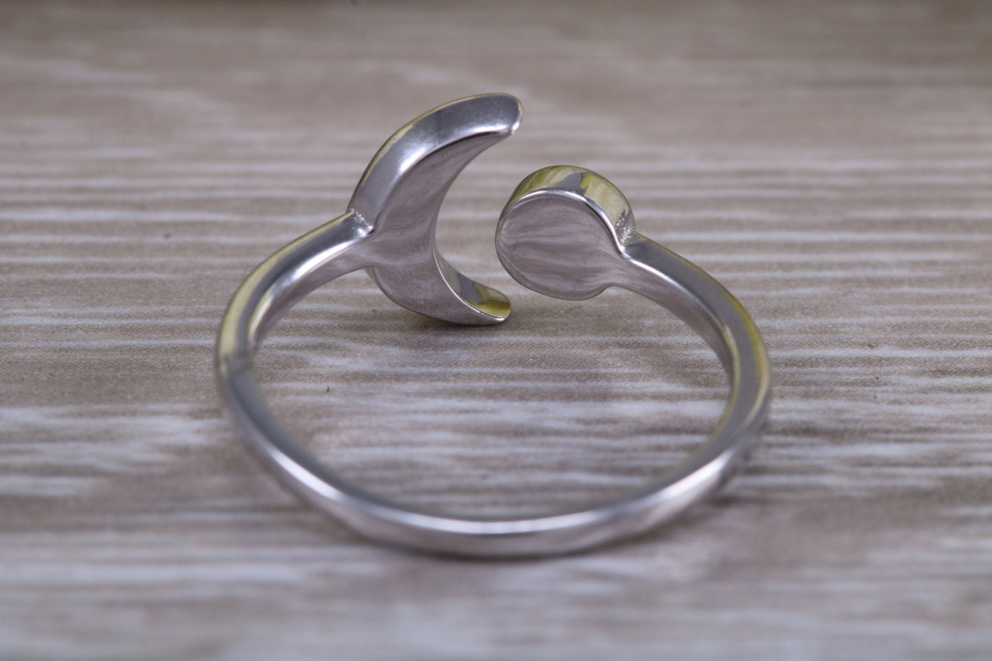 Opal ring, solid sterling silver ring further rhodium plated for that platinum look