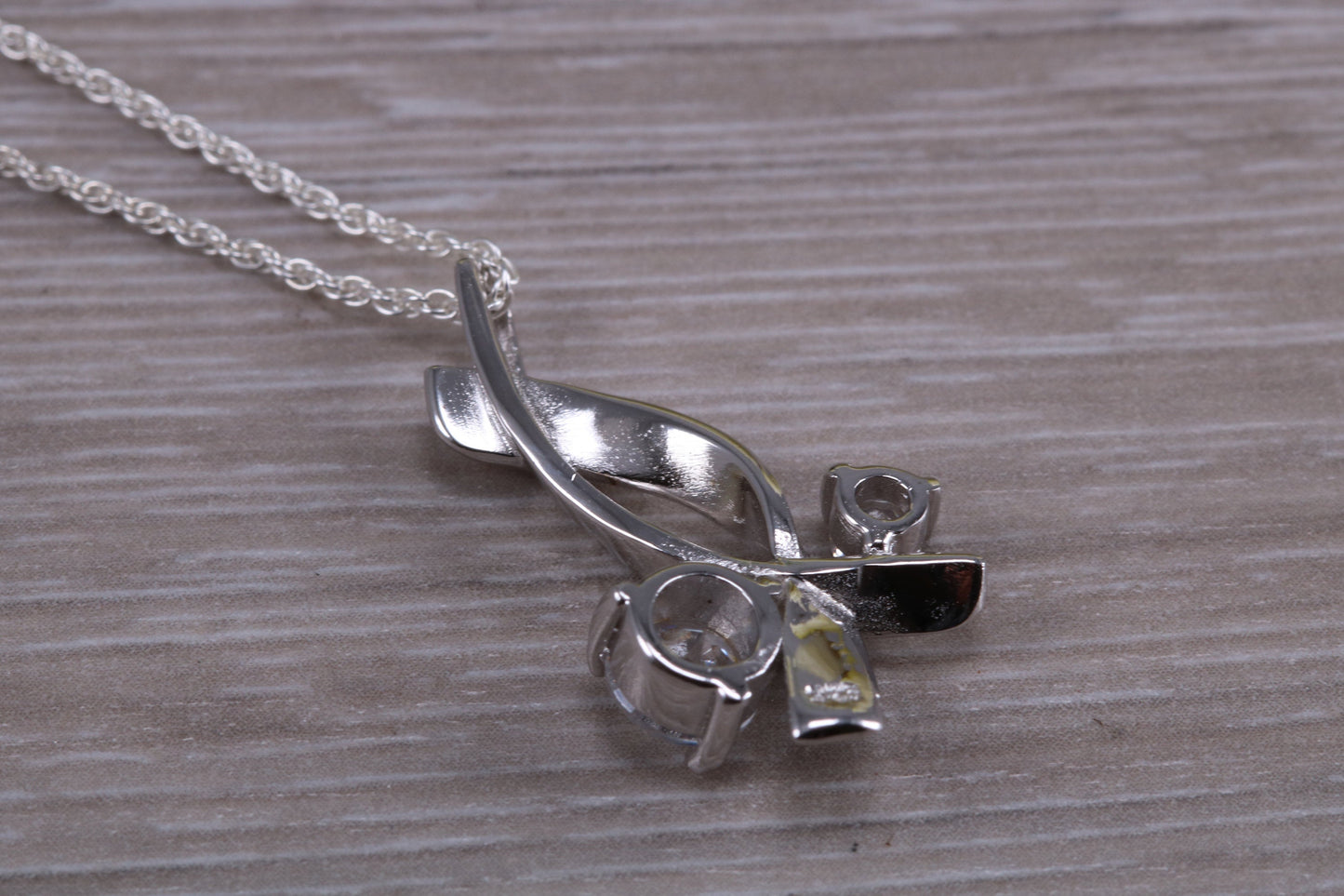 Sterling Silver C Z set Necklace