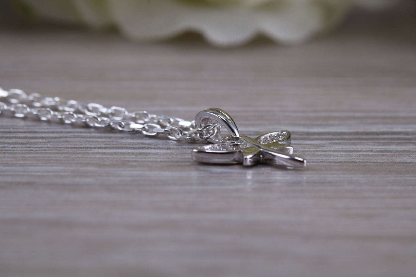 Sterling Silver Dragon Fly Necklace