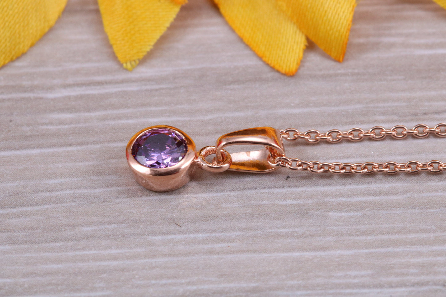 Sterling Silver Real Amethyst Earrings and Matching Necklace