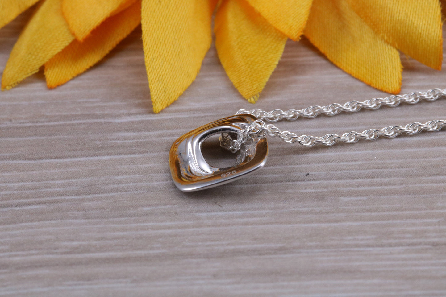 Sterling Silver Stud Earrings with Matching Necklace